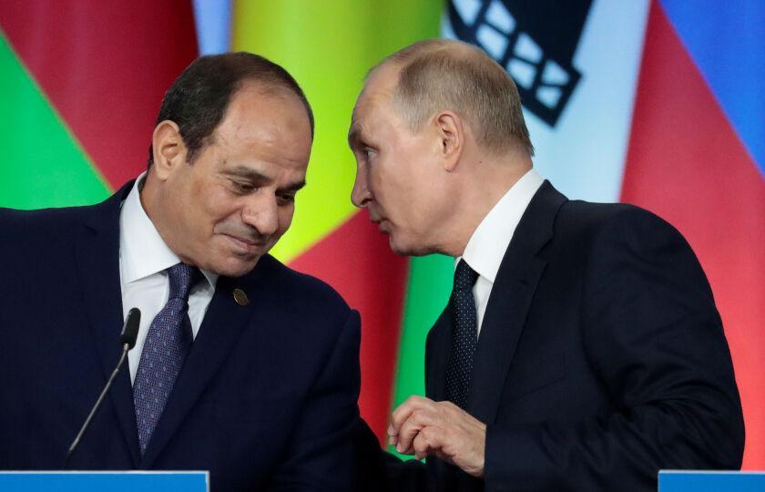 بررسی بحران لیبی توسط سران روسیه و مصر