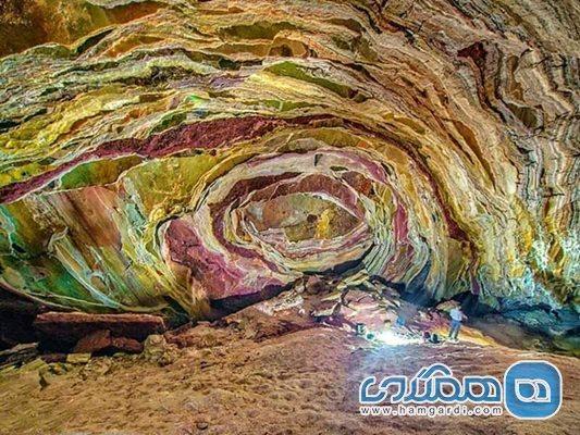 غار الهه نمک یکی از جاذبه های طبیعی جزیره هرمز است